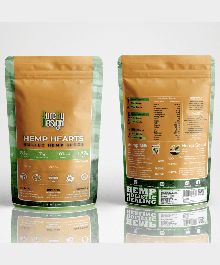 Cure By Design Hemp Hearts – Hulled Hemp Seeds