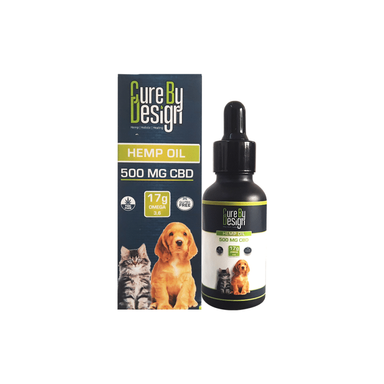 Cure By Design Hemp Oil for Pets with 500mg CBD