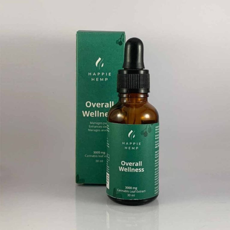 Happie Hemp Overall Wellness Cannabis Leaf Extract 3000mg