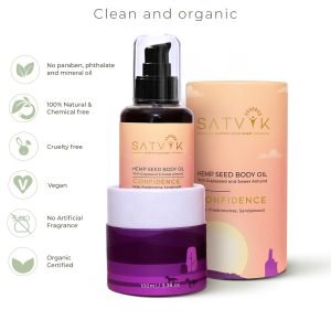 Satvik CONFIDENCE – Hemp Seed Face and Body Oil