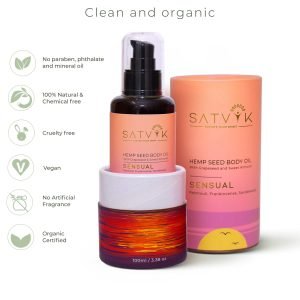 Satvik SENSUAL- Hemp Seed Face and Body Oil (100ml)