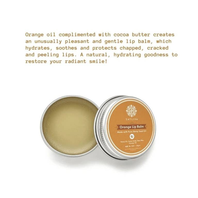 Satliva Orange Lip Balm