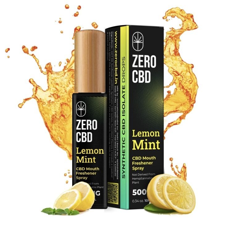 Zero CBD Lemon Mint CBD Mouth Freshener Spray (10ml)