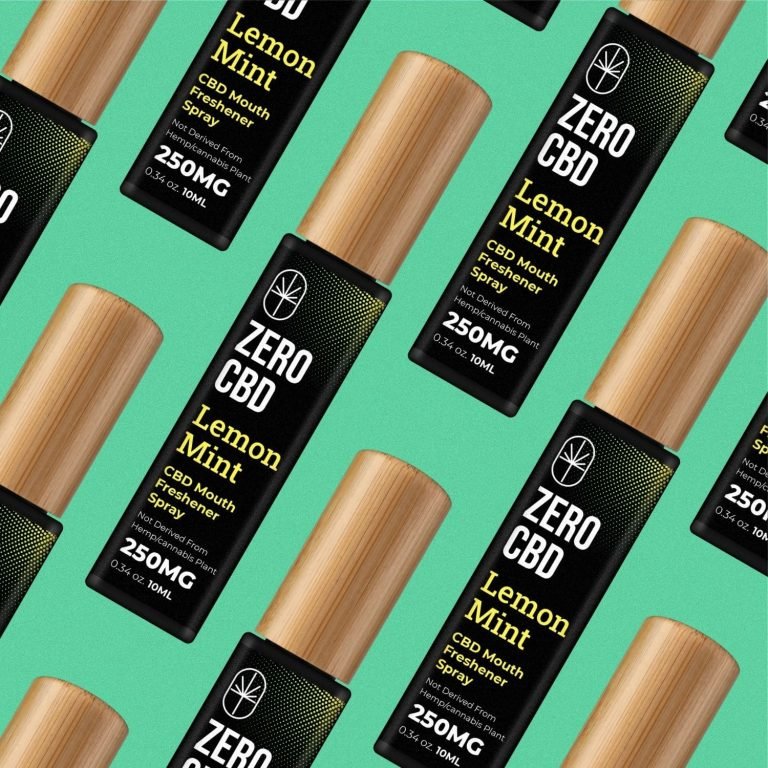 Zero CBD Lemon Mint CBD Mouth Freshener Spray (10ml)