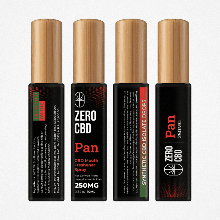 Zero CBD Pan CBD Mouth Freshener Spray (10ml)