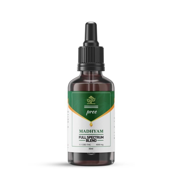 Pree Madhyam 1:1 CBD:THC Full Spectrum Blend 4000mg